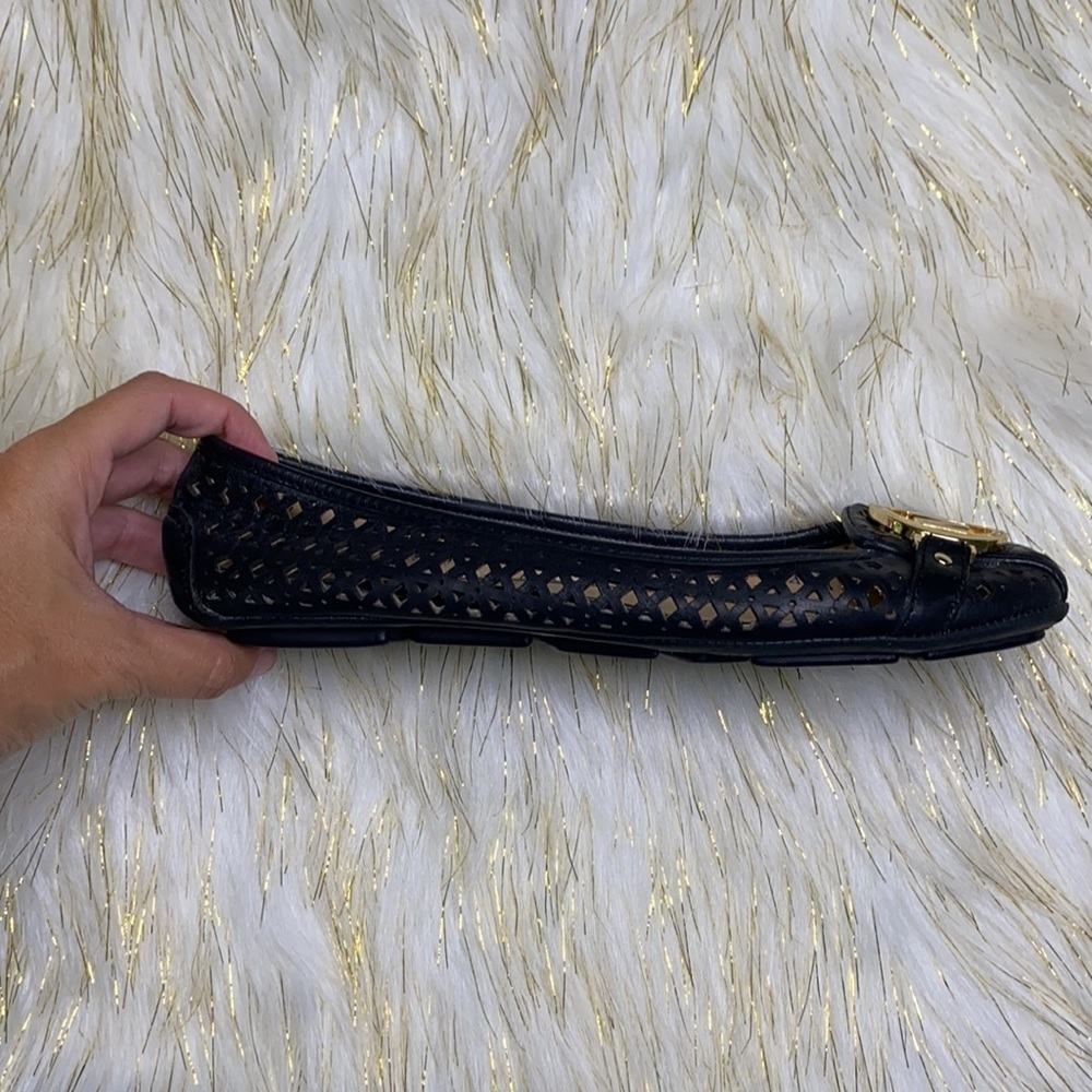 Michael Kors -Fulton Black Woven Moccasin Flat 6.5 - Picture 4 of 13